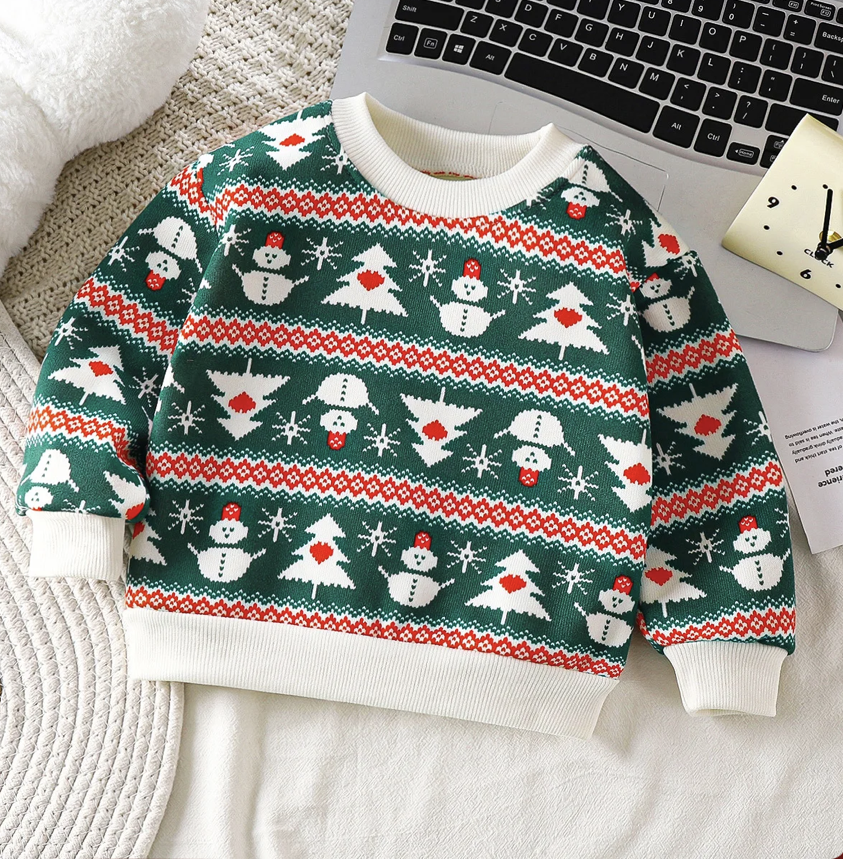 Kids Unisex Christmas Tree Sweatshirt