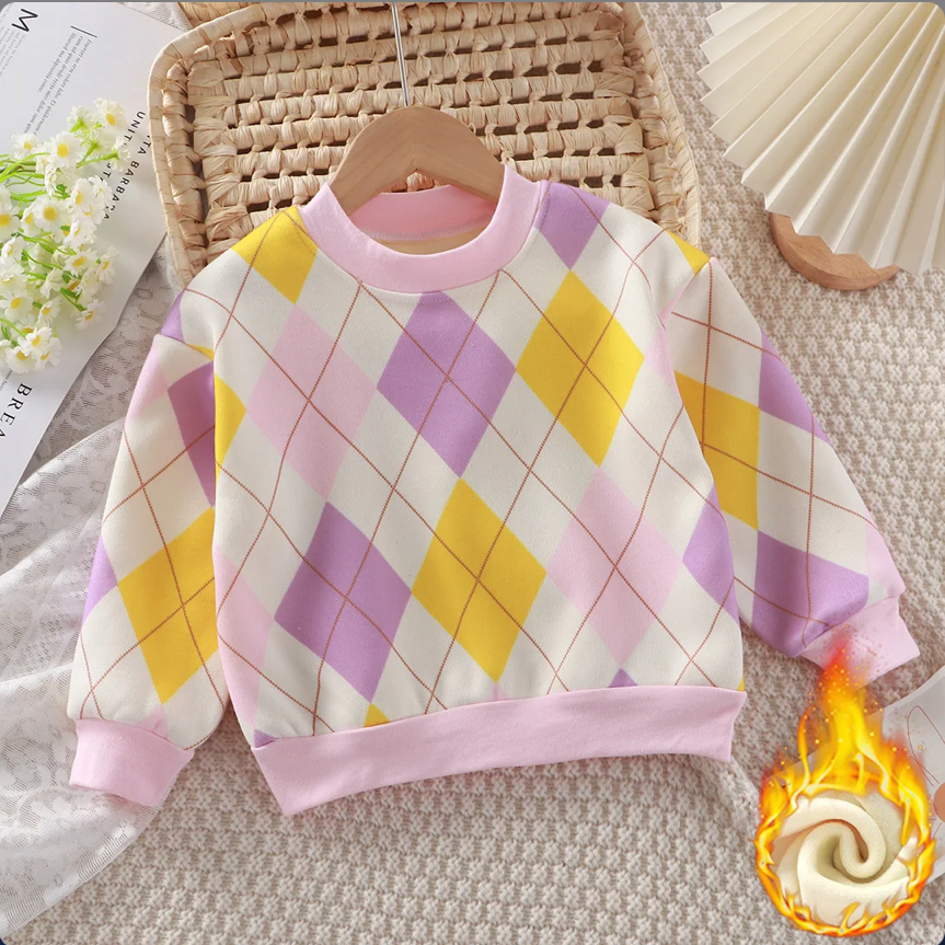Pastel Diamond Unisex Kids Sweatshirt