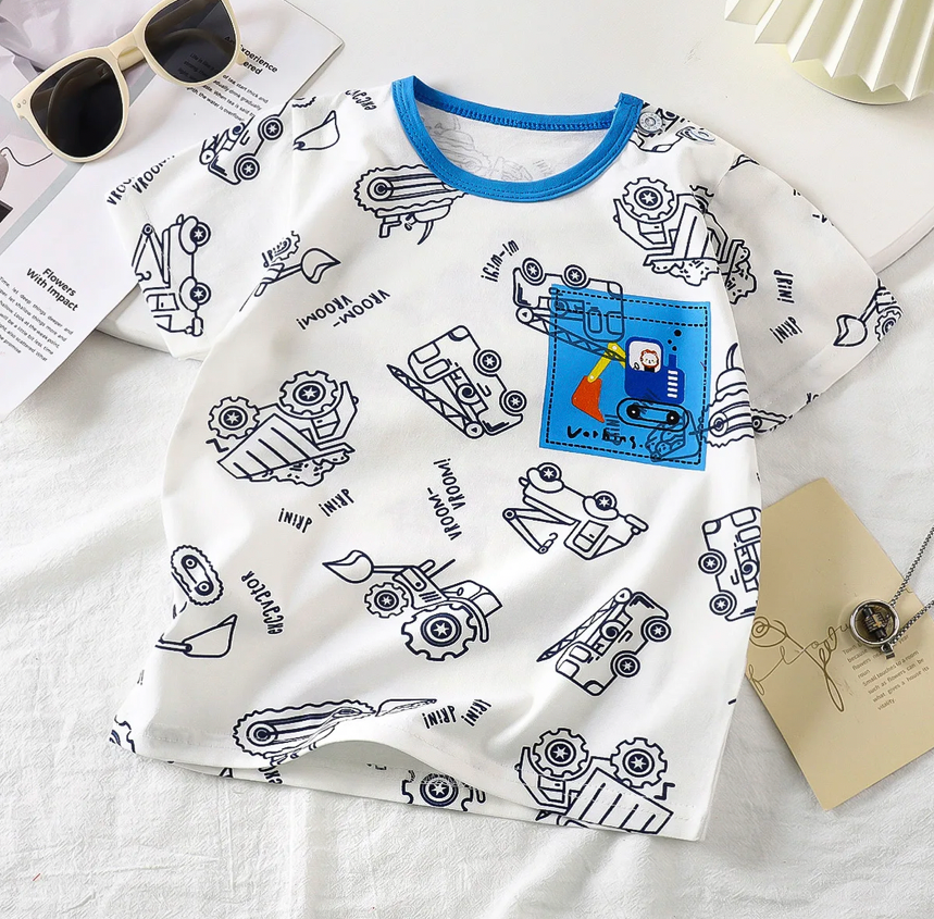 Crane Print Tshirt for Boys