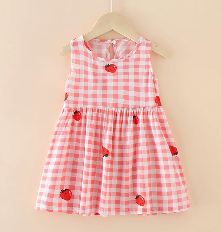 Strawberry Checkered Dress