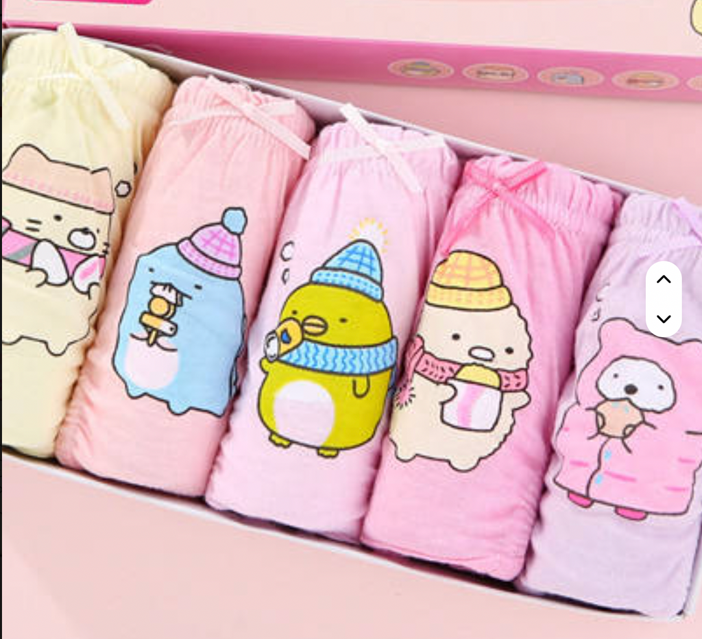 Soft Cotton Panties for Girls – Pack of 5